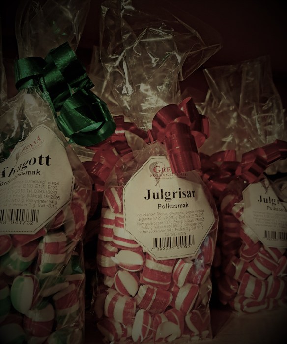 Karameller i butiken på Tomteland